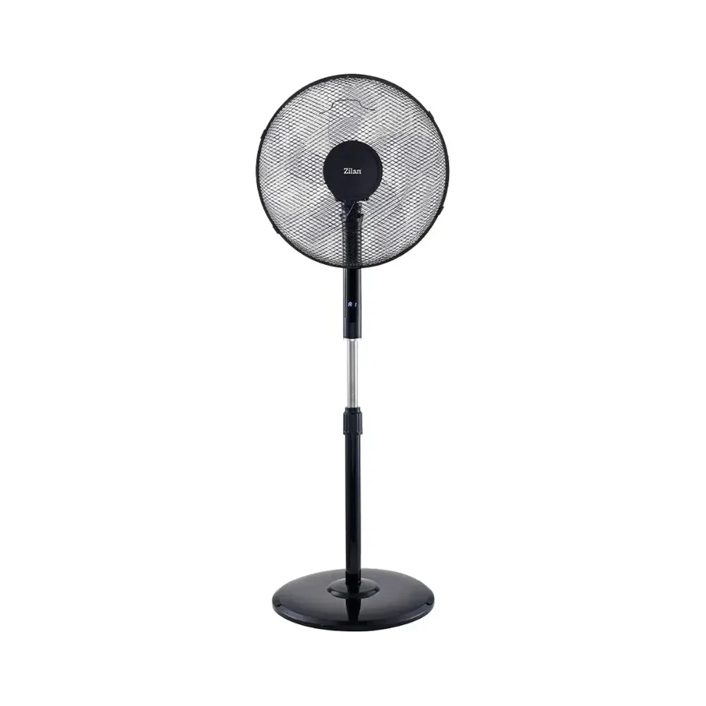 Zilan Zilan Stand Fan 16" 48W 5-Blade with Remote Control - Black | ZLN4642 - Home & Kitchen - Lebanon