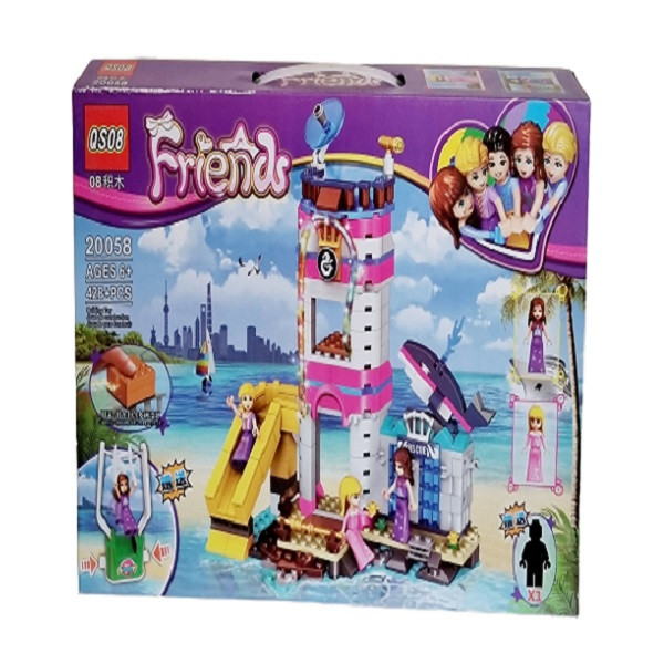 Friends Seaside Lighthouse 428+ Piece Building Blocks Set | 20058 - Toys & Games - Lebanon