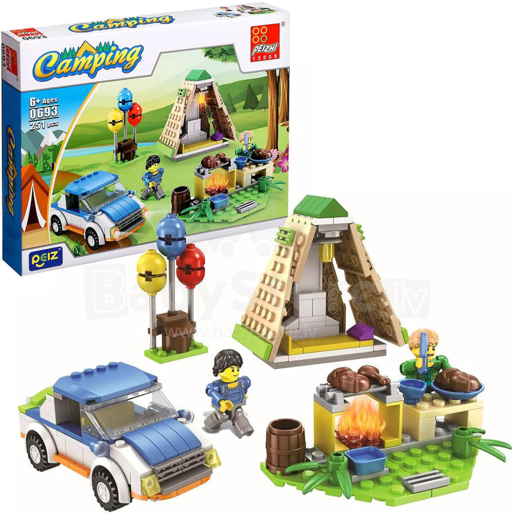 Camping Adventure Car & Tent Building Blocks Set | 0693-1 - Sports & Outdoors - Lebanon