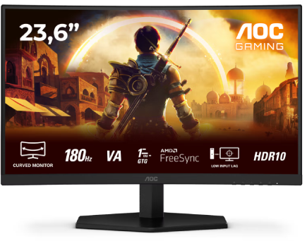 AOC AOC C24G42E Full HD Curved Gaming Monitor 180Hz | C24G42E - Computers & Tech - Lebanon