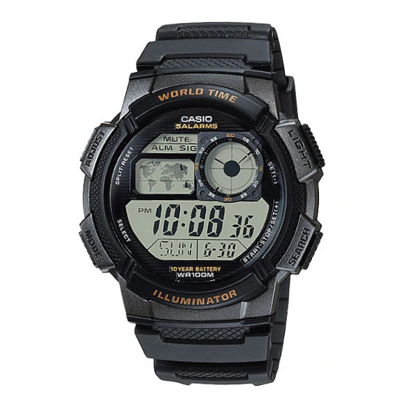 Casio Casio Digital Watch – Black Case, Dial & Resin Strap | AE-1000W-1AVDF - Phones & Wearables - Lebanon