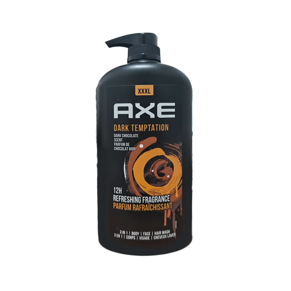 Axe AXE Men 3-in-1 Body Wash Dark Temptation, 1L - Beauty & Personal Care - Lebanon