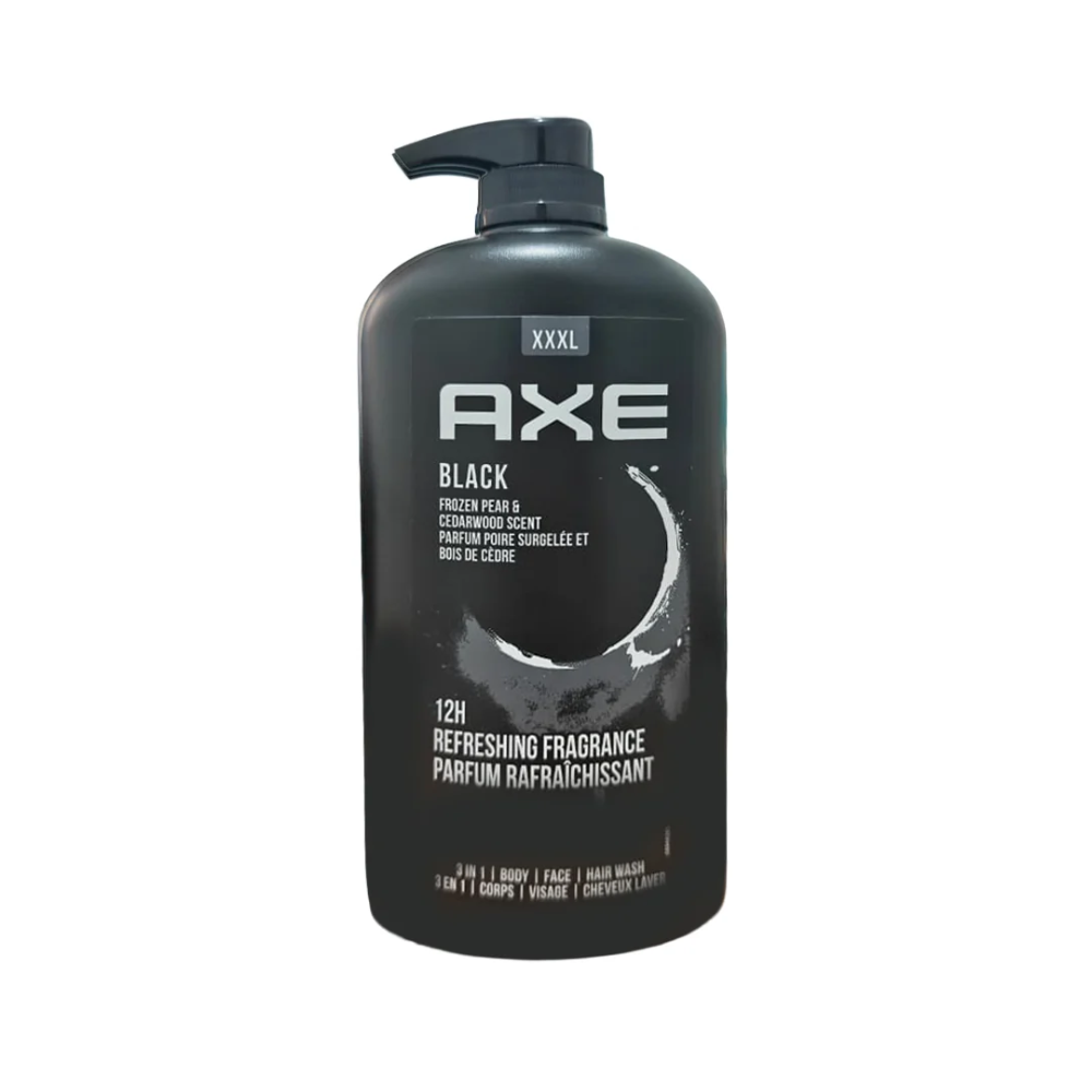Axe AXE Men 3-in-1 Body Wash Black, 1L - Beauty & Personal Care - Lebanon