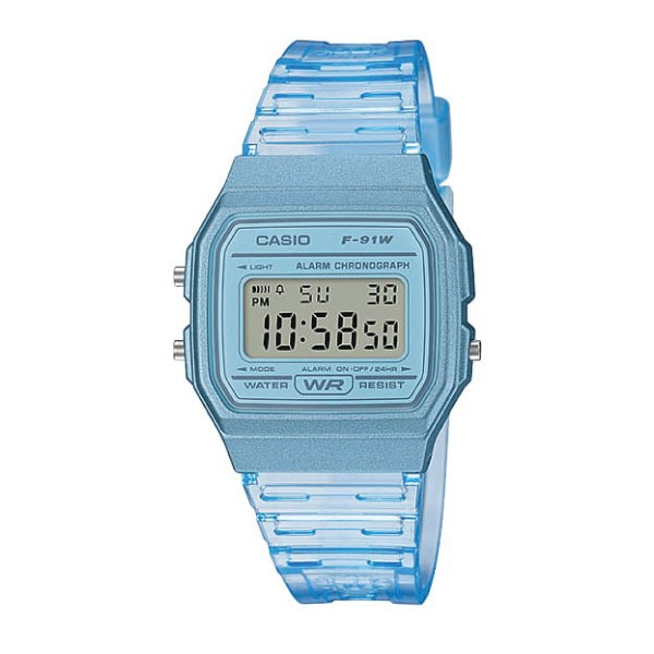 Casio Casio Digital Watch – Blue Case, Dial & Resin Strap | F-91WS-2DF - Phones & Wearables - Lebanon