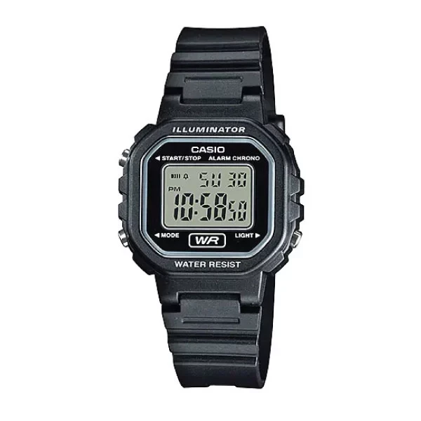 Casio Casio Digital Watch – Black Case, Black Dial & Resin Strap | LA-20WH-1ADF - Phones & Wearables - Lebanon