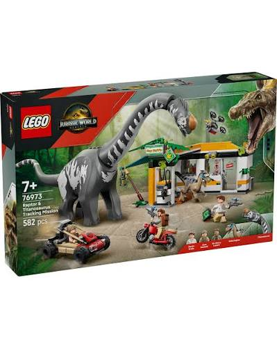 LEGO LEGO Jurassic World Raptor & Titanosaurus Tracking Mission 582pcs - Toys & Games - Lebanon