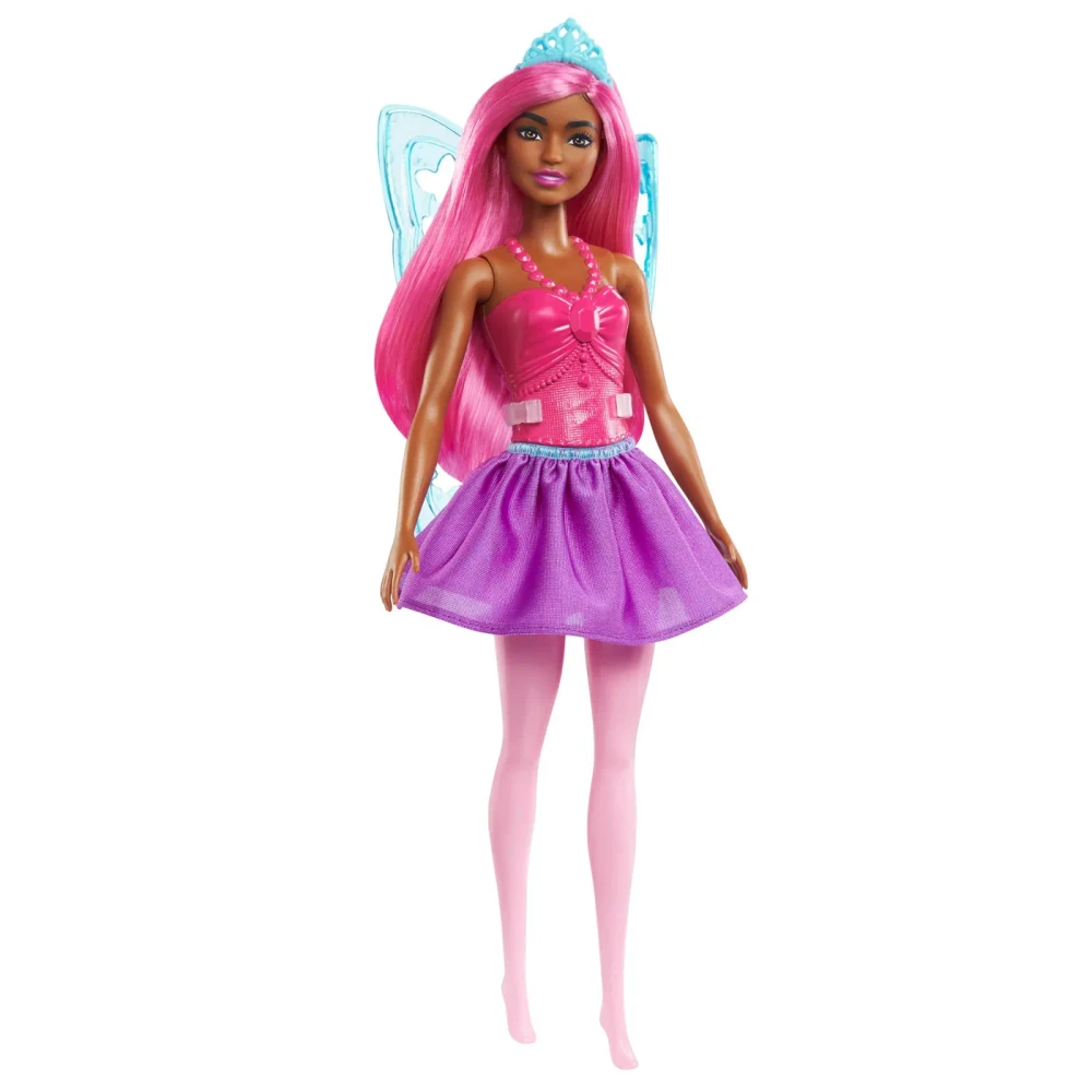Barbie Barbie Dreamtopia Fairy Doll with Purple Hair & Star Wings - Pink | FXT02 - Toys & Games - Lebanon