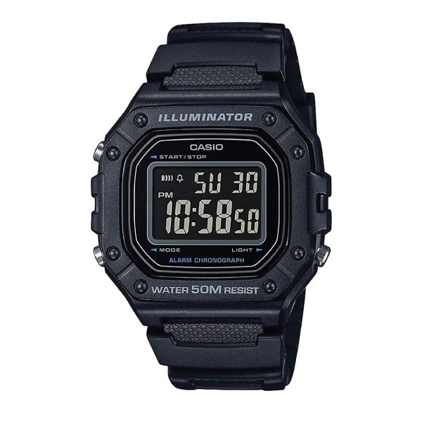 Casio Casio Digital Watch – Black Case, Display & Resin Strap | W-218H-1BVDF - Phones & Wearables - Lebanon
