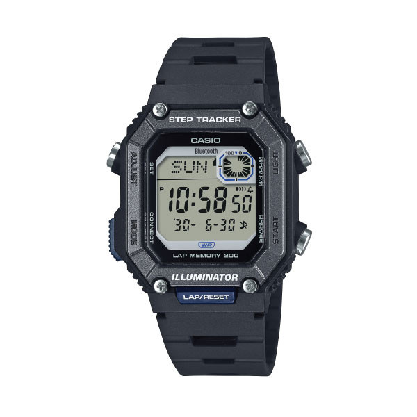 Casio Casio Bluetooth Digital Watch – Grey Case, Black Display & Resin Strap | WS-B1000-1AVDF - Phones & Wearables - Lebanon