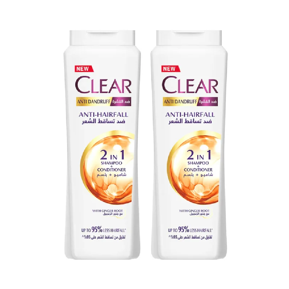 clear Clear Anti-Dandruff Shampoo Anti Hair Fall 360ml, 2 @ 20% OFF - Beauty & Personal Care - Lebanon