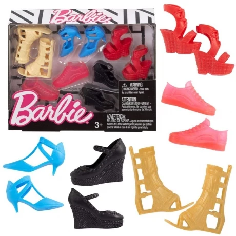 Barbie Barbie Fashion Shoe Pack Assortment - Pink / Cream | GXG02 - Beauty & Personal Care - Lebanon