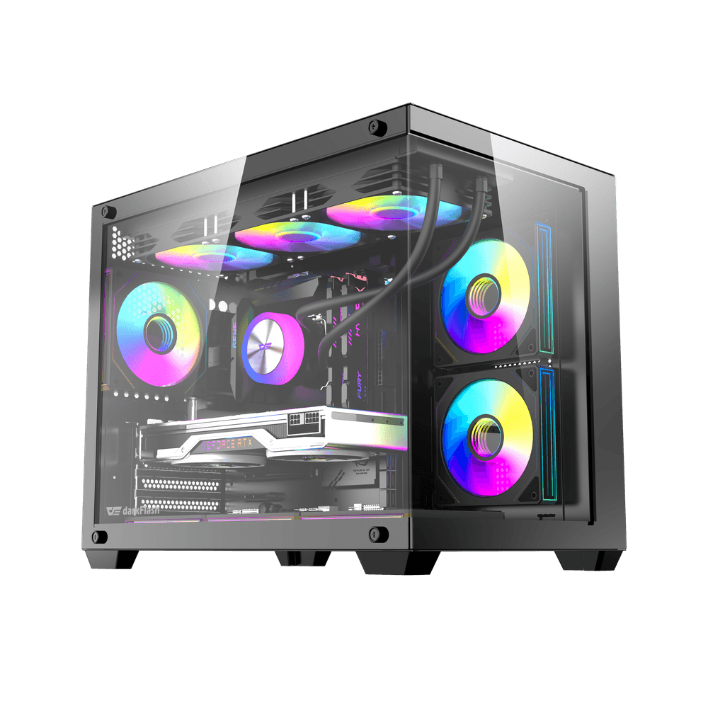 darkFlash DarkFlash B275 PRO M-ATX PC Case - Black | DF-B275-PRO-BK - Computers & Tech - Lebanon