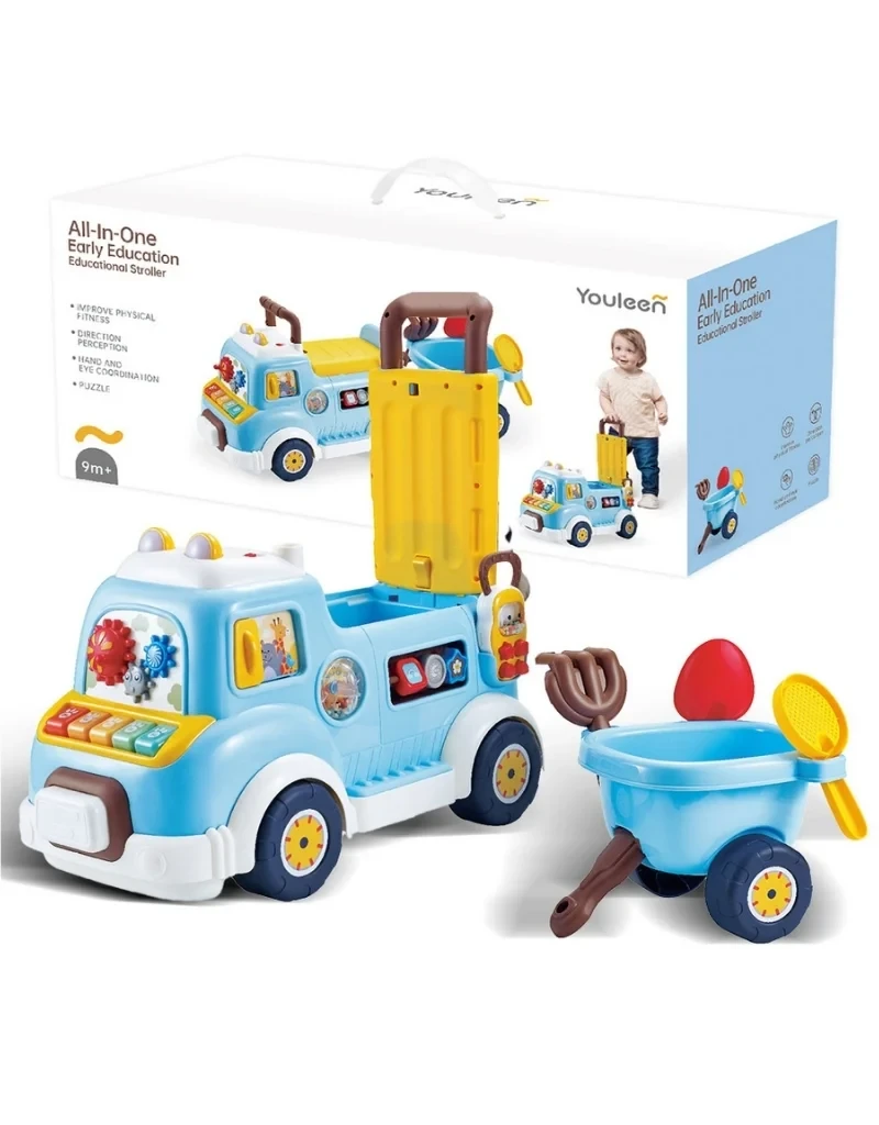 Youleen All-In-One Early Education Ride-On Car with Trailer | 1303/2 - Toys & Games - Lebanon