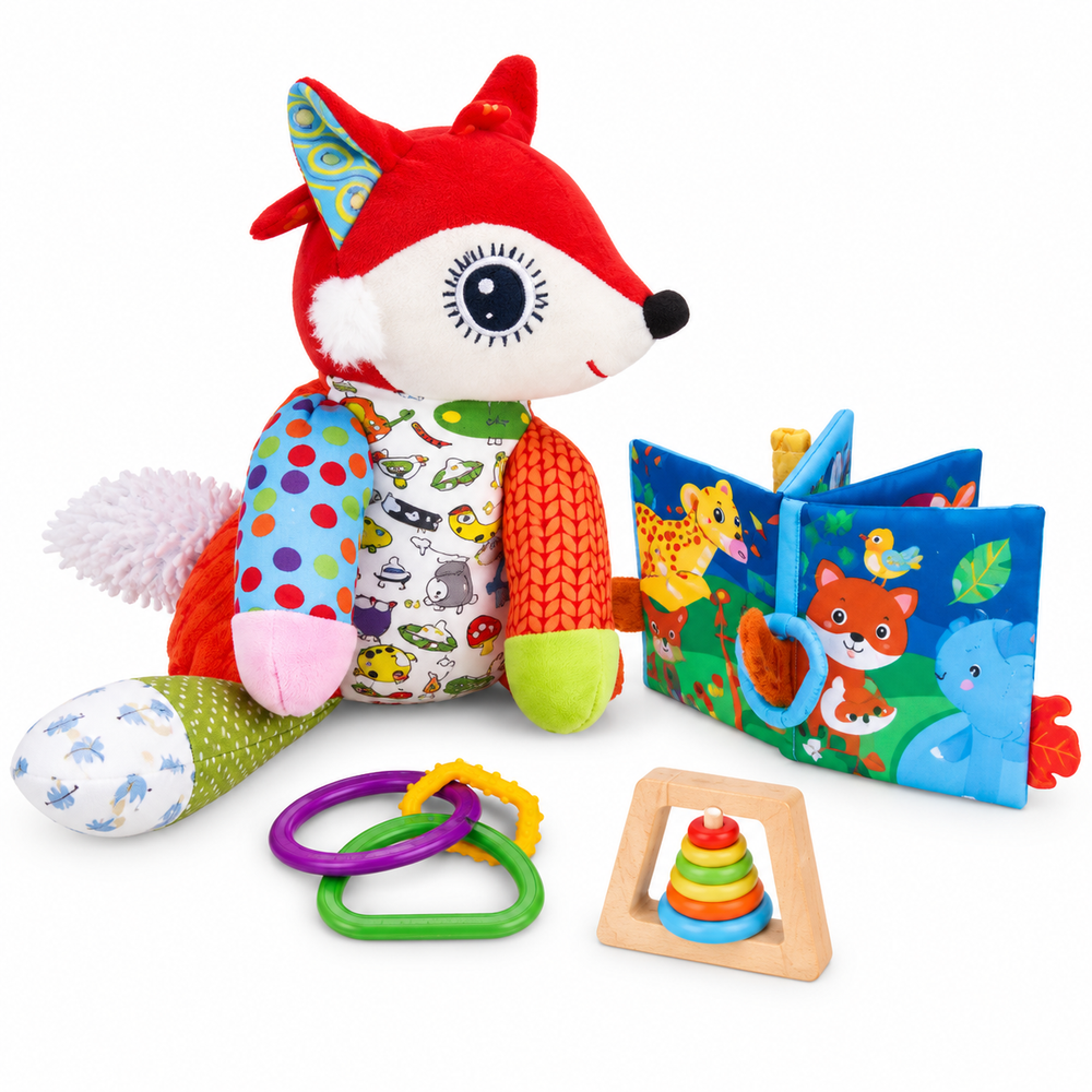 Meying Montessori Play Box Musical Plush Baby Activity Set | 658-304 - Toys & Games - Lebanon