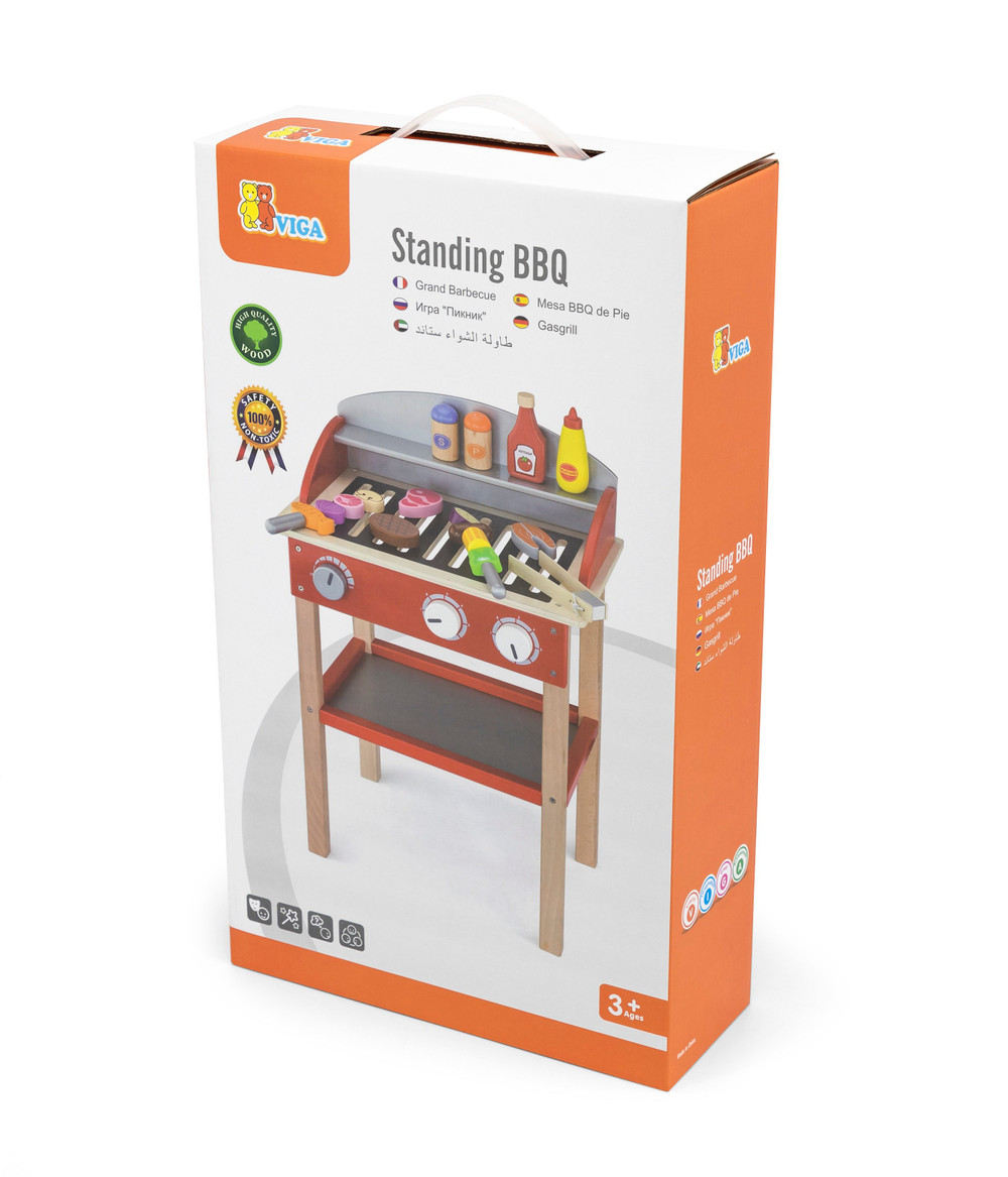 Viga Viga Standing BBQ Wooden Pretend Play Set - 3+ | 50983 - Toys & Games - Lebanon