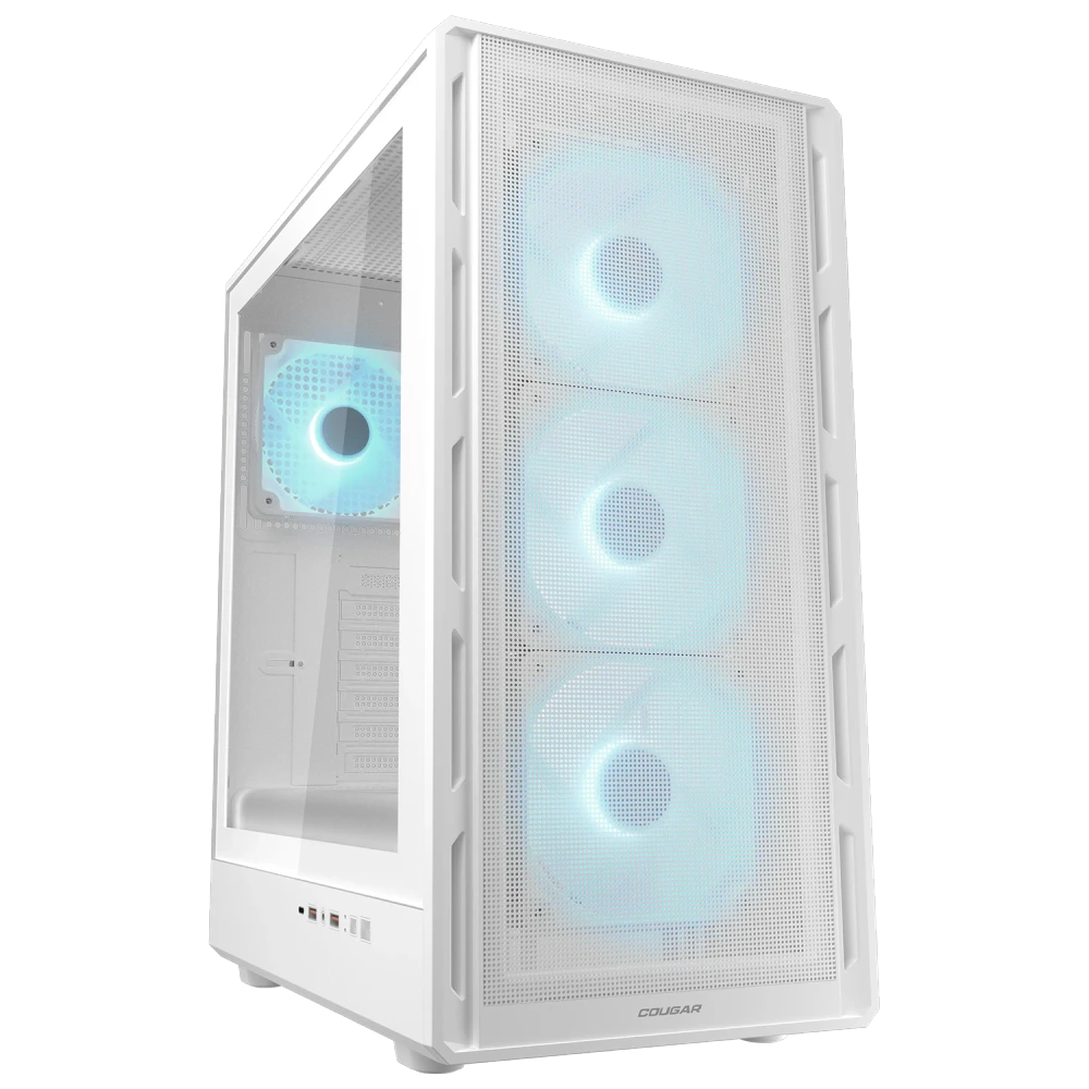 Cougar COUGAR Airface Pure Pro ARGB ATX Mid-Tower PC Case - White | CGR-2GA5W-P - Computers & Tech - Lebanon