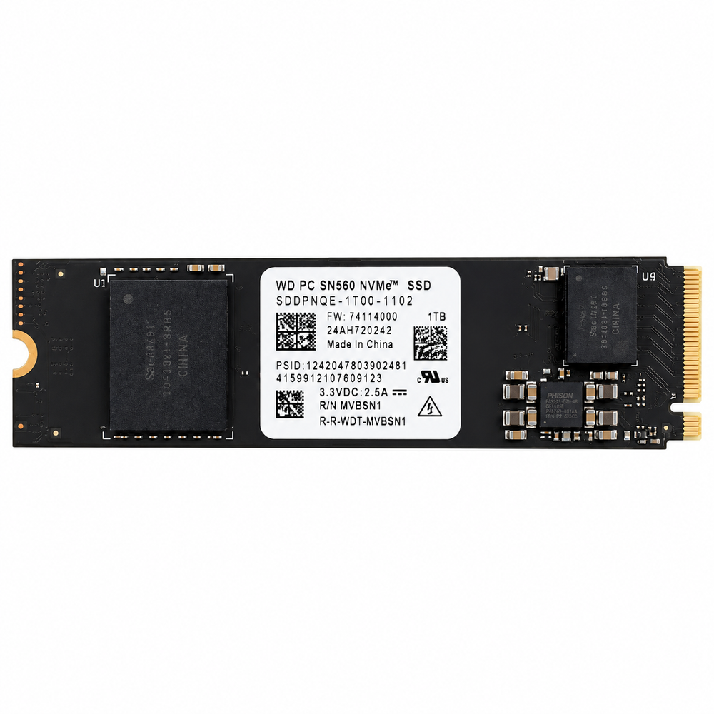 Western Digital PC SN560 1TB PCIe 4.0 NVMe M.2 2280 SSD | SDDPNQE-1T00-1102
