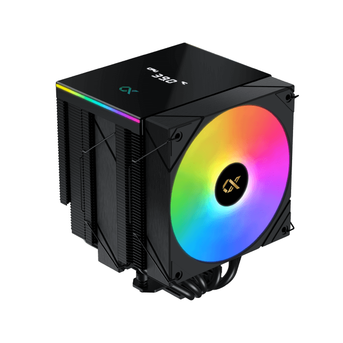 Xigmatek XIGMATEK AK6 Dual Digital CPU FAN (Black, ARGB & Digital LED Panel Top Cover, 2PCS ARGB PWM Fan, Intel Backplate, Mini ARGB LED Controller) | EN45844 - Computers & Tech - Lebanon