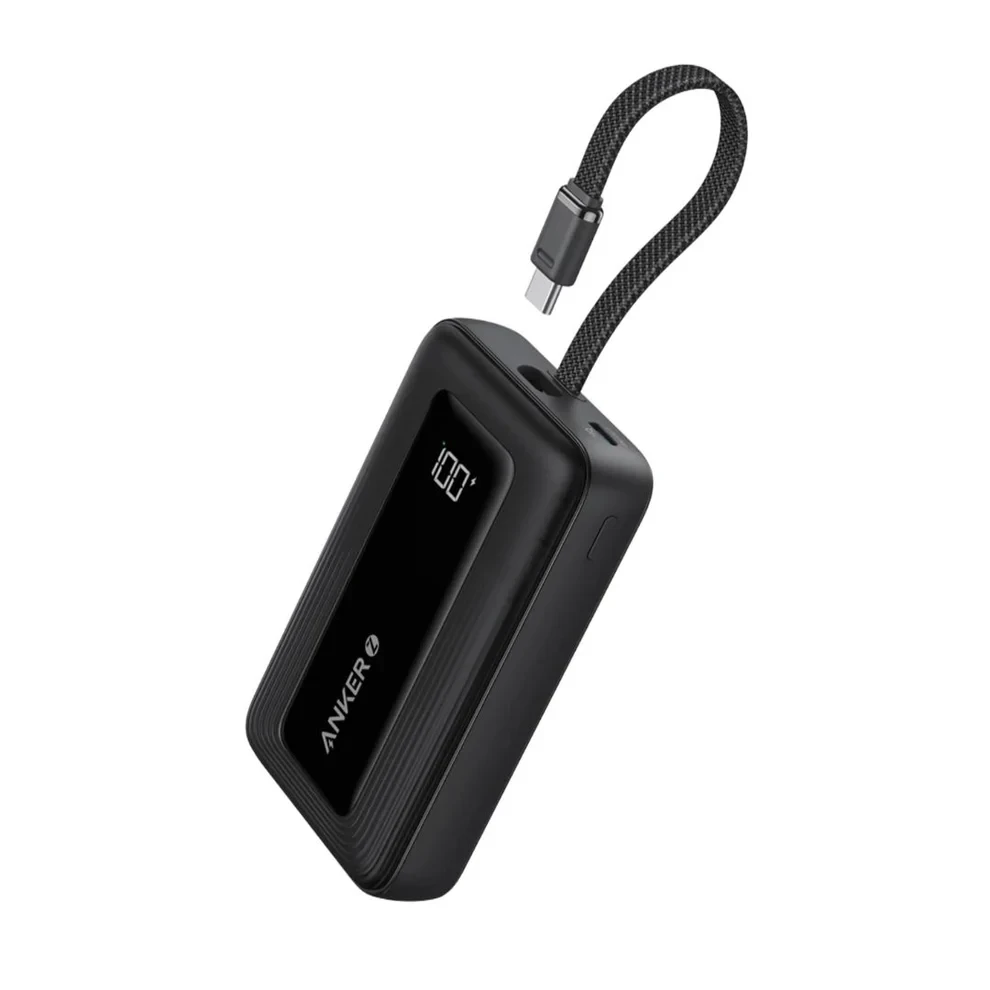 Anker Anker Zolo Power Bank 10K 30W with Built-In USB-C Cable - Black | A1688 - Phones & Wearables - Lebanon