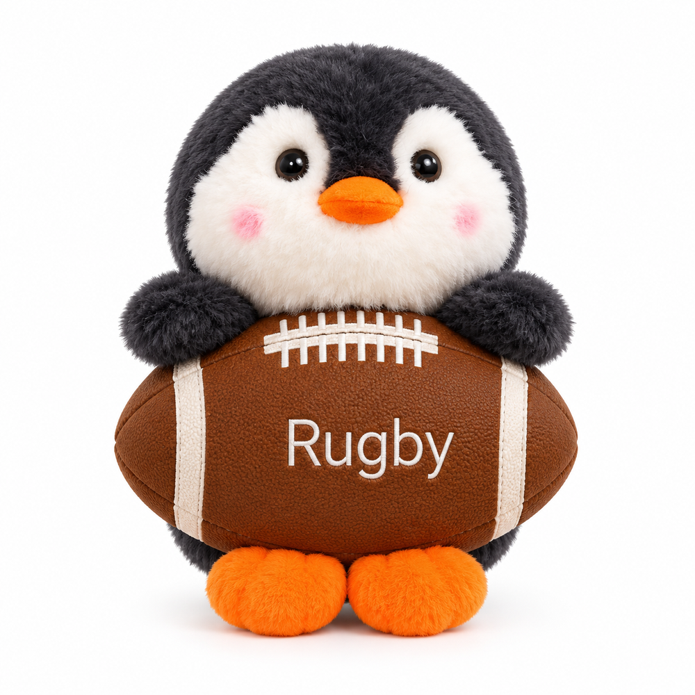 Penguin Rugby Ball Plush Toy | Z181 - Toys & Games - Lebanon