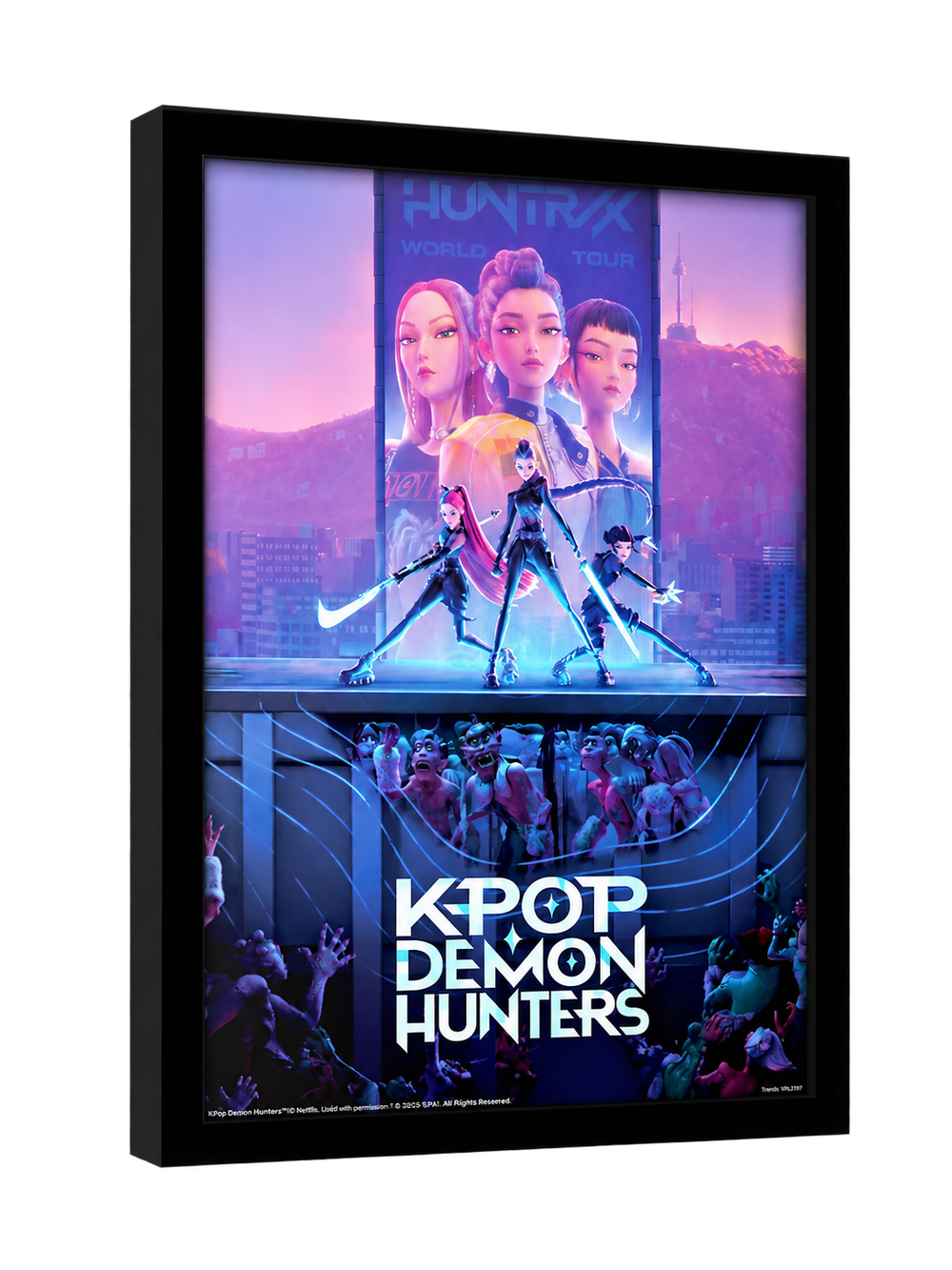 KPop Demon Hunters Framed Wall Art Picture | Z1312