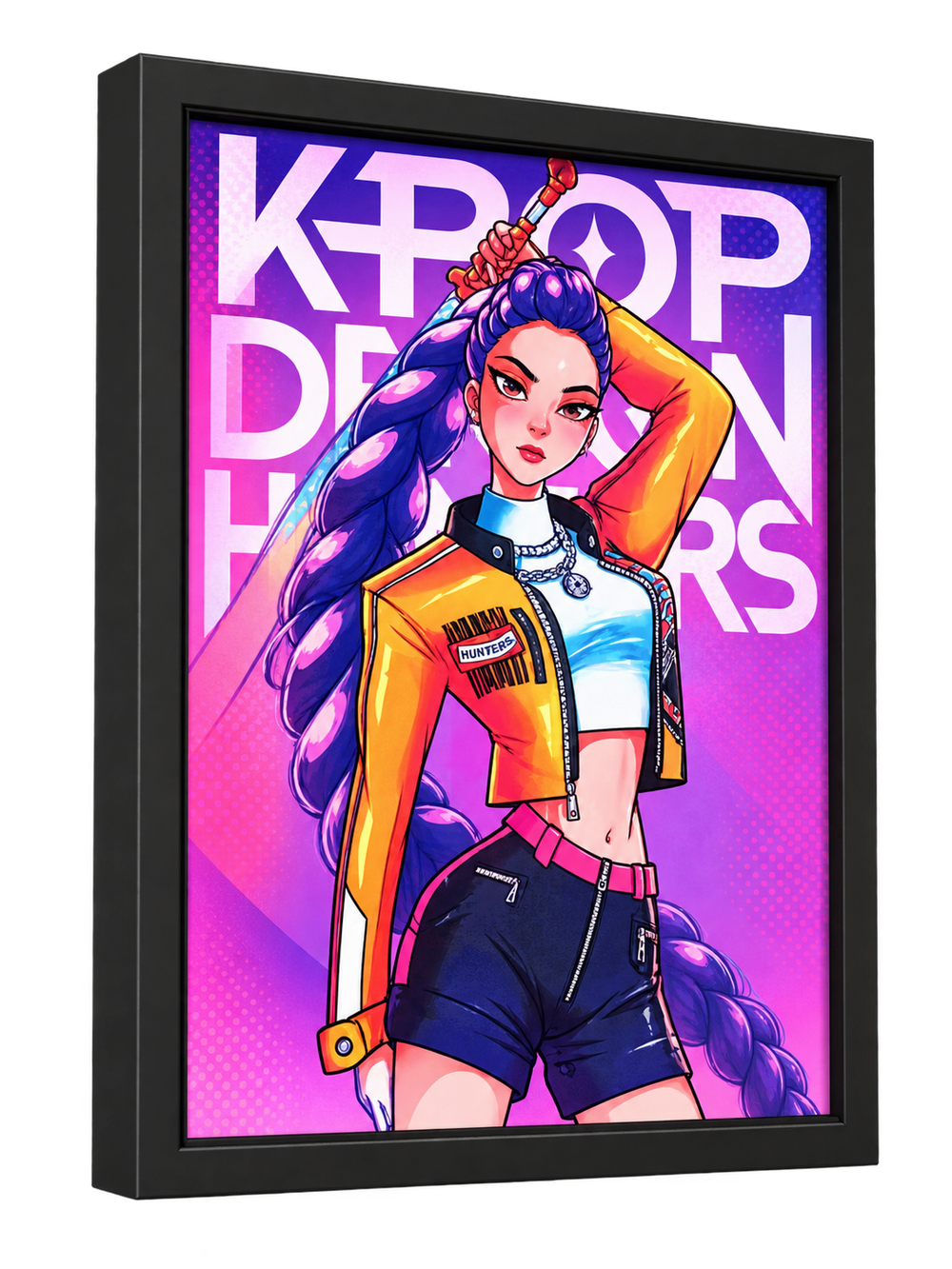 KPop Demon Hunters KPop Demon Hunters Framed Wall Art Picture | Z1313 - Home & Kitchen - Lebanon