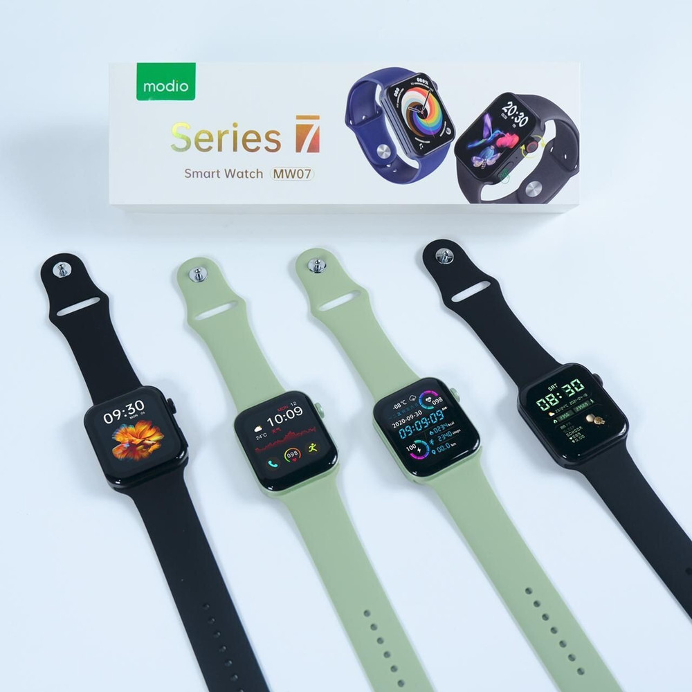 undefined Modio Smart Watch Series 7, Green | MW07 - Phones & Wearables - Lebanon