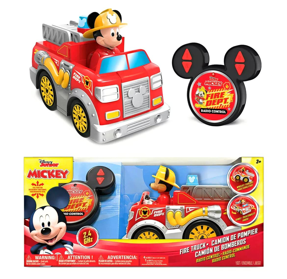 Disney Mickey Mouse Push & Go Fire Truck with Lights & Sounds | 5588-D586