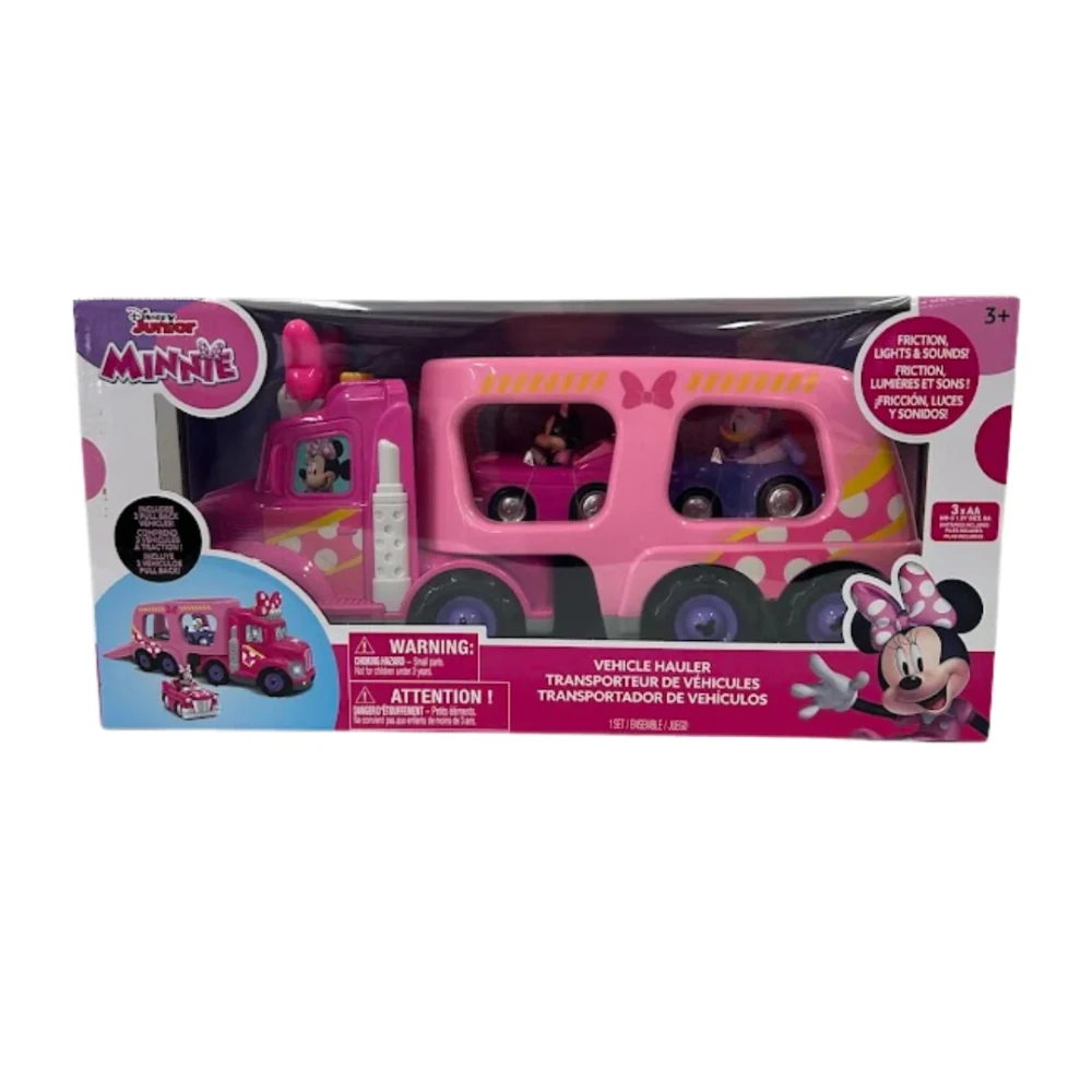 Disney Minnie Mouse Vehicle Hauler with 2 Pull-Back Cars | 5588-583
