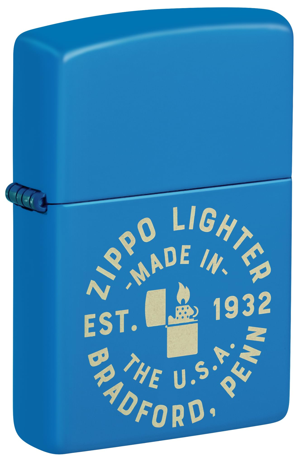Zippo Zippo Seal Design Sky Blue Matte Windproof Lighter | 46173 - Home & Kitchen - Lebanon