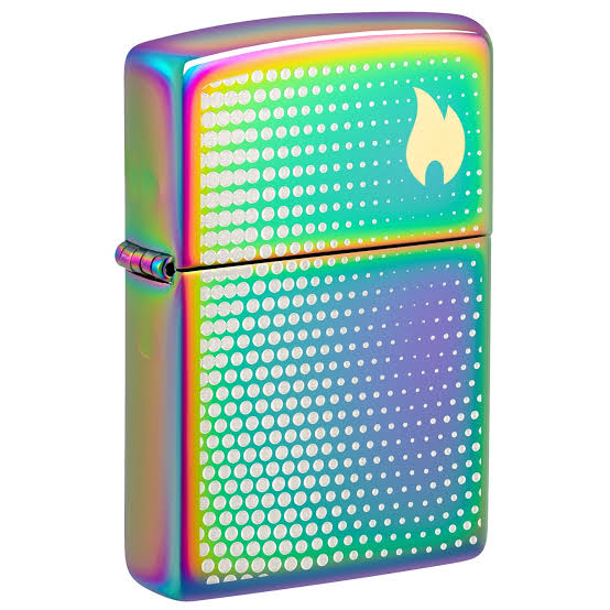 Zippo Zippo Dots and Flame Design Windproof Lighter | 46569 - Home & Kitchen - Lebanon