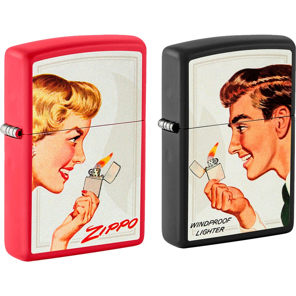 Zippo Zippo Couple Set Girl/Guy Design Windproof Lighter Set | 46295 - Home & Kitchen - Lebanon