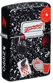 Zippo Zippo Notebook Design Windproof Lighter | 46707 - Home & Kitchen - Lebanon