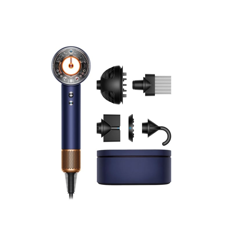 Dyson Dyson Supersonic Nural Dryer Prussian Blue Straight to Wavy | HD16 T1/T2 - Beauty & Personal Care - Lebanon