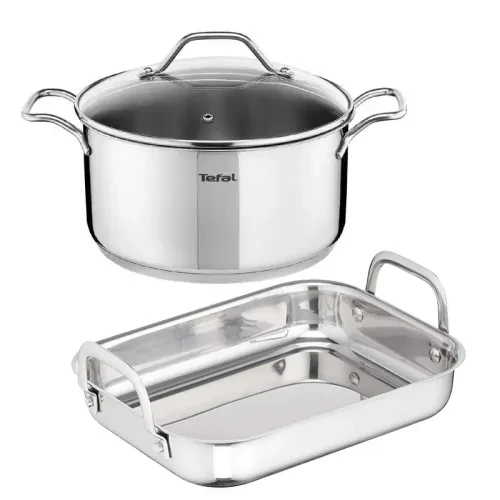 Tefal Tefal Intuition Stainless Steel Cookware Bundle Set - Home & Kitchen - Lebanon