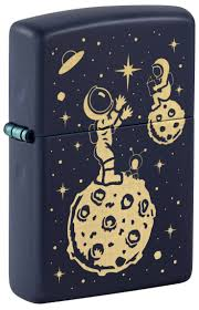 Zippo Zippo Space Men Design Windproof Lighter | 46423 - Home & Kitchen - Lebanon