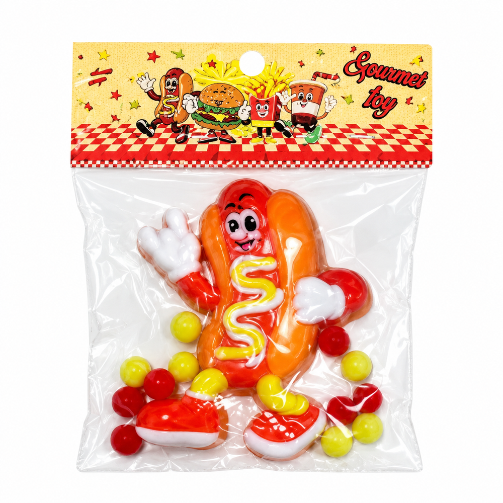 Mini Food Character Squishy Toy Set | AL1094 - Hotdog - Toys & Games - Lebanon
