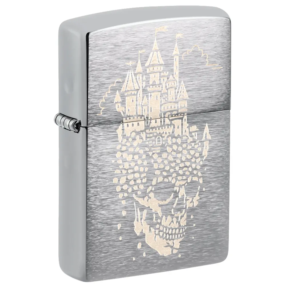 Zippo Zippo Skull Castle Design Windproof Lighter | 46477 - Home & Kitchen - Lebanon