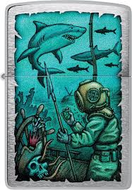Zippo Zippo Underwater Design Windproof Lighter | 48561 - Home & Kitchen - Lebanon