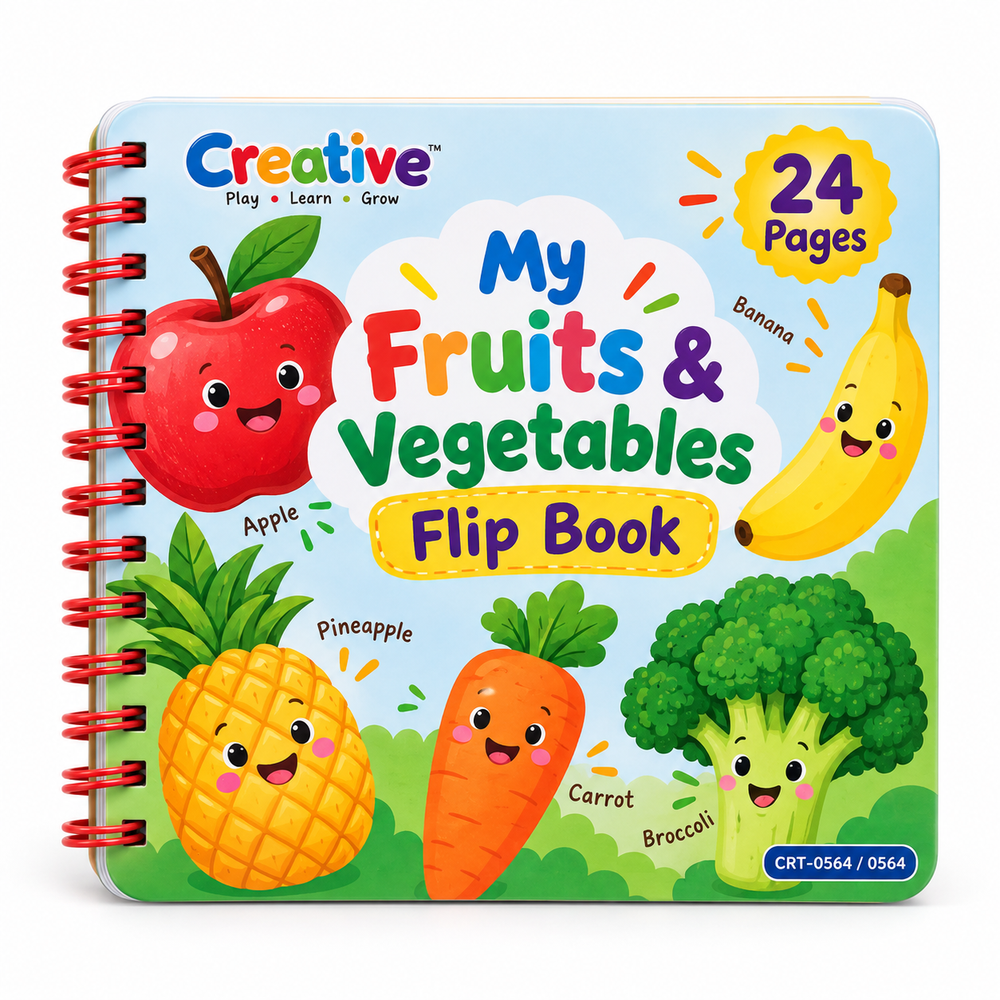 Creative My Fruits & Vegetables Flip Book 24 Pages | CRT-0564