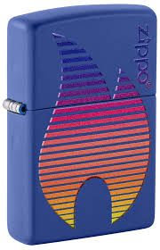 Zippo Zippo Design Royal Blue Matte Windproof Lighter | 48996 - Home & Kitchen - Lebanon