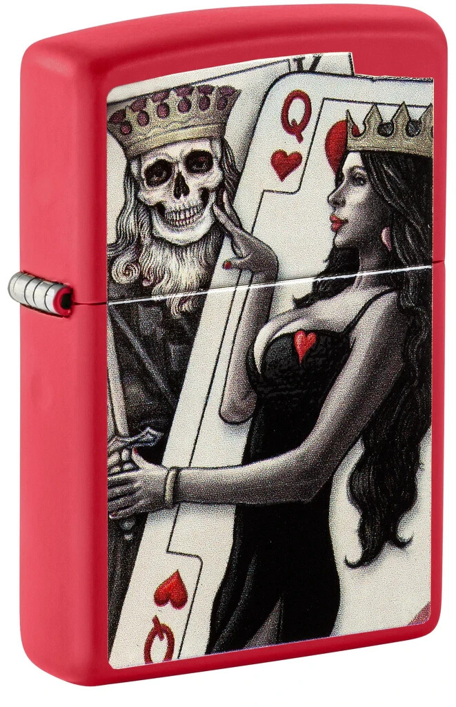 Zippo Zippo Skull King Queen Beauty Design Windproof Lighter | 48624 - Home & Kitchen - Lebanon