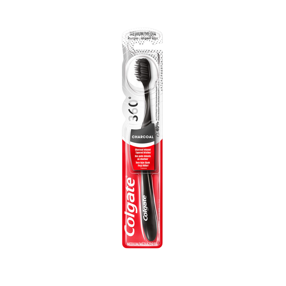 Colgate Colgate 360 Charcoal Medium Toothbrush | 30041331 - Beauty & Personal Care - Lebanon