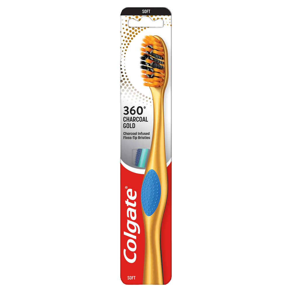 Colgate 360 Charcoal Gold Soft Toothbrush | 30041333