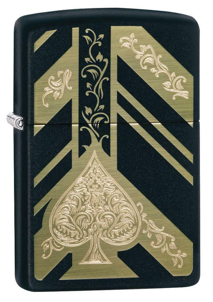Zippo Zippo Ace of Spades Design Windproof Lighter | 29998 - Home & Kitchen - Lebanon