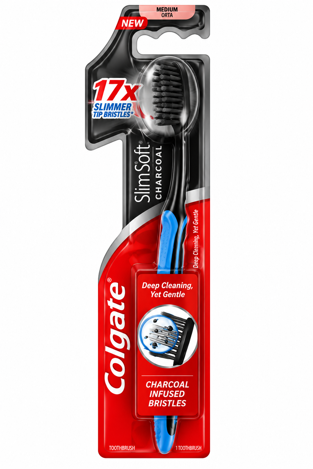 Colgate Colgate Slim Soft Charcoal Toothbrush | 300203652 - Beauty & Personal Care - Lebanon