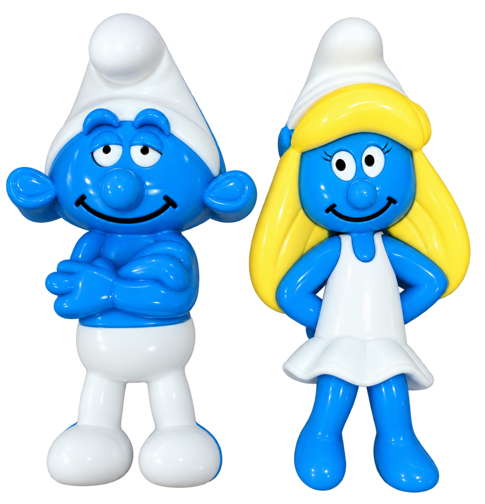 The Smurfs Character Figurine Set - Smurf & Smurfette | AL1095 - Toys & Games - Lebanon