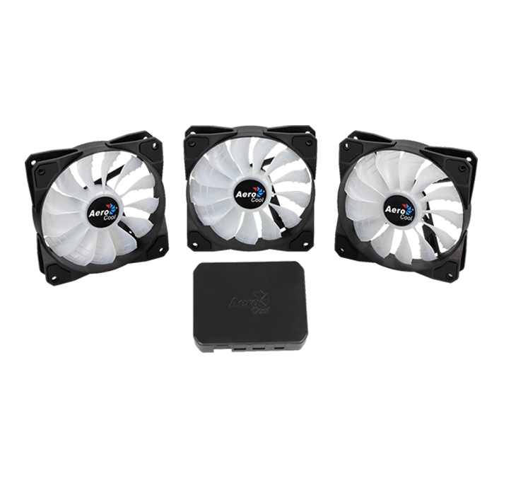 Aerocool P7-F12 Pro 12CM RGB FAN x 3, P7-H1 HUB x 1 | P7-F12 Pro