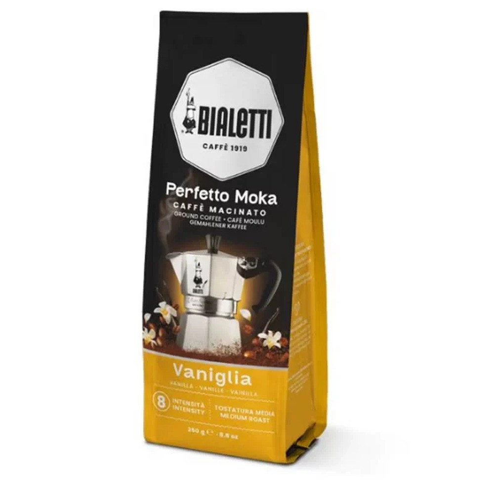 Bialetti Bialetti Perfetto Moka Vanilla Ground Coffee 250g | 096080517 - Home & Kitchen - Lebanon
