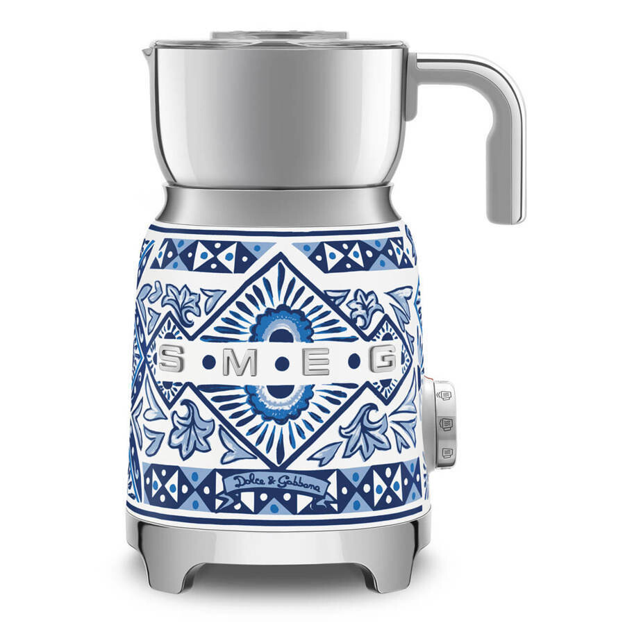 Smeg Smeg Milk Frother Dolce and Gabbana Blu Mediterraneo | MFF01DGBEU - Home & Kitchen - Lebanon